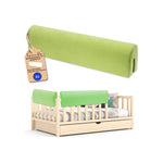 Bettkantenschutz für Babybett – Grün Mikrofaser