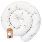 Bettschlange -150–400 cm - Seitenschläferkissen Weiß Gras