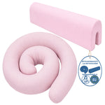 Bettkantenschutz 70x20x14 cm + Bettschlange 150x15 cm – Rosa
