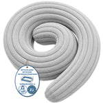 Bettschlange Kissen – Ideal als Stillkissen & Seitenschläferkissen 150cm Grau Plüsch