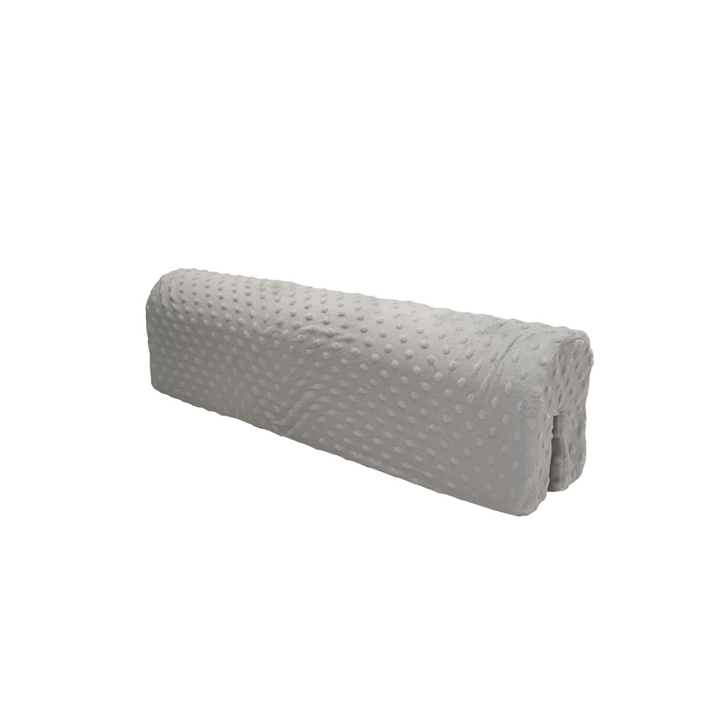 Bettkantenschutz für Babybett – Grau Minky