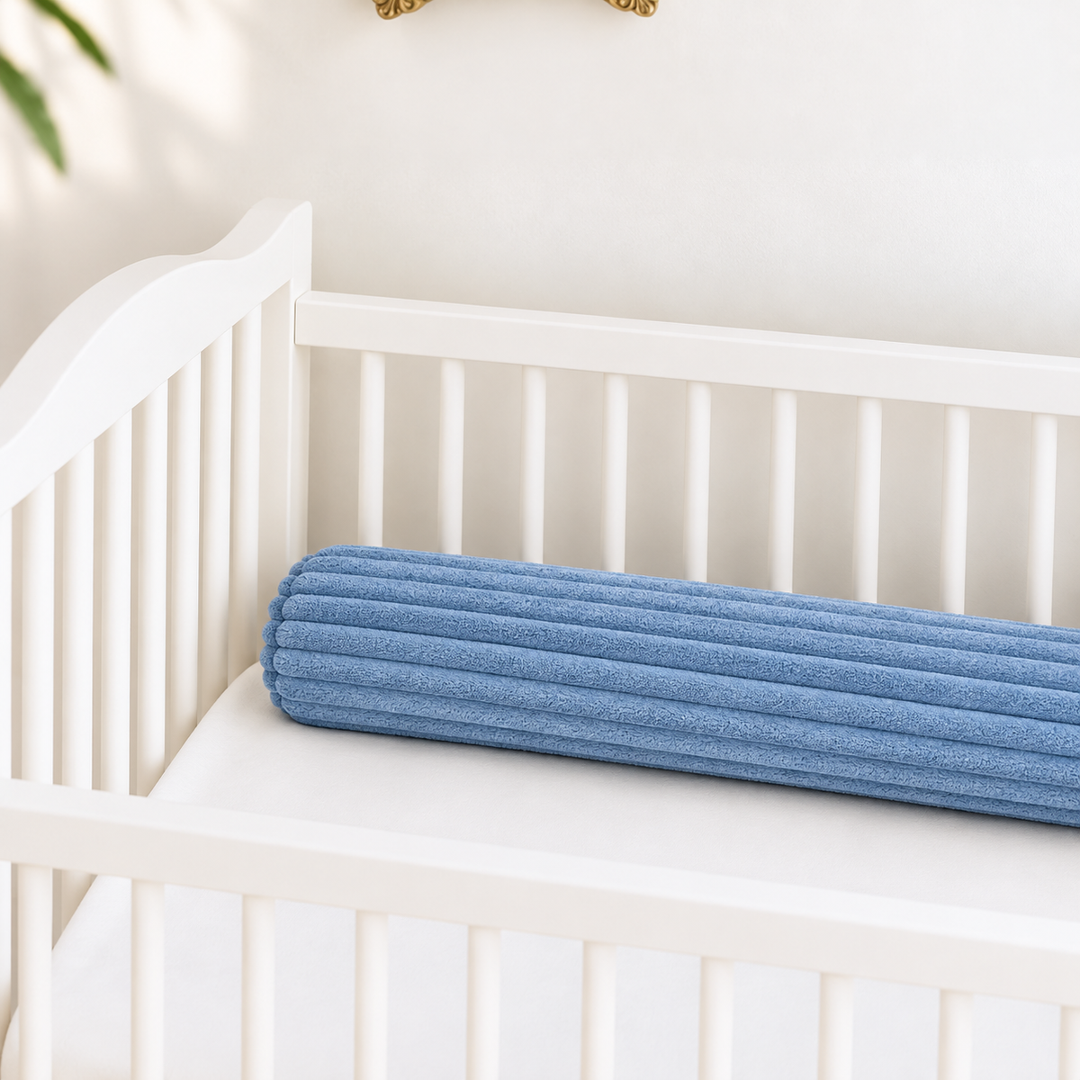 Bettschlange Kissen – Ideal als Stillkissen & Seitenschläferkissen - 150cm - Blau Plüsch